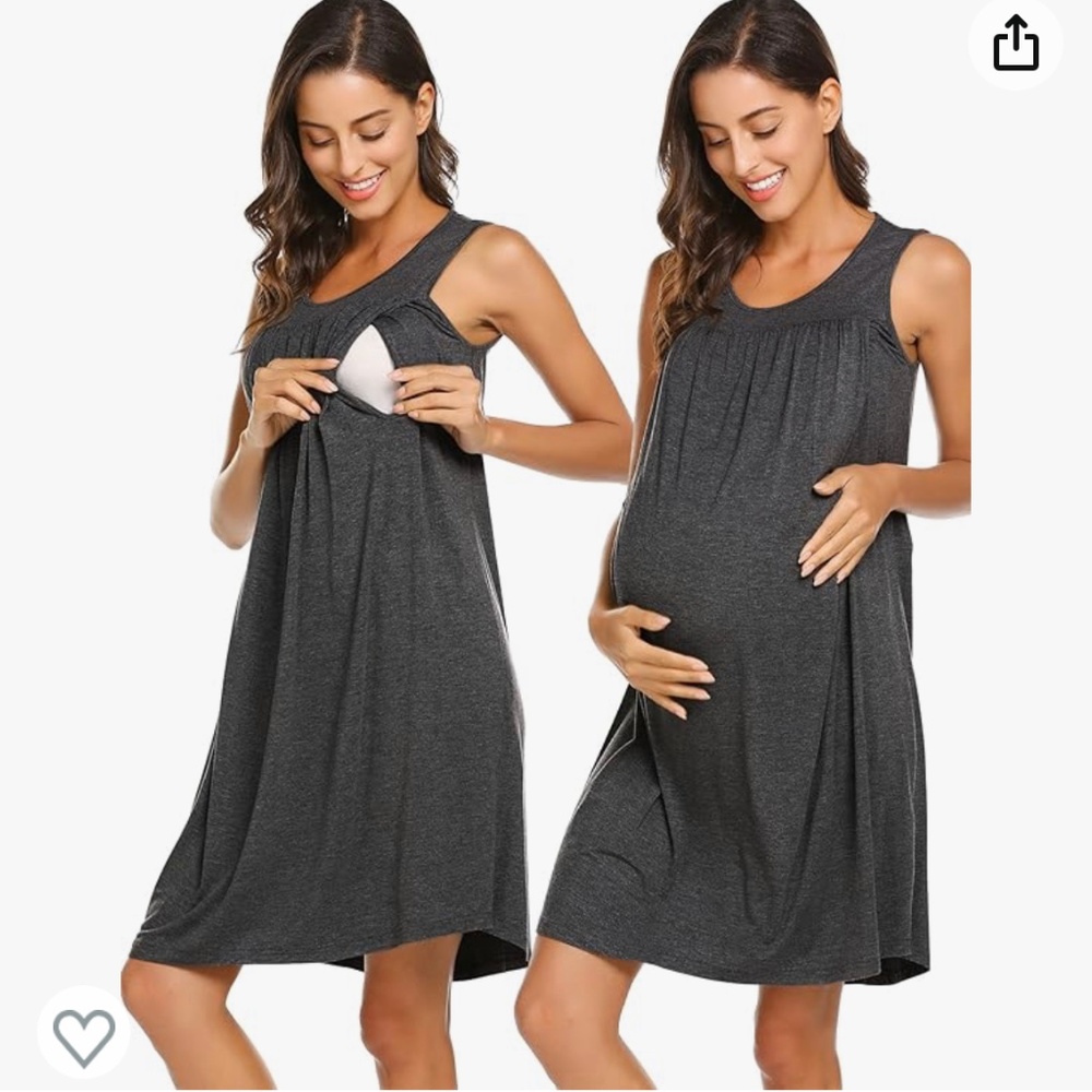 Ekouaer Nursing Tank Dress